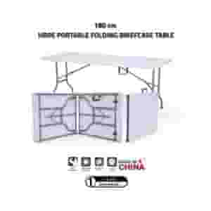 طاولة SunBoat شديدة التحمل محمولة قابلة للطي ومتعددة الاستخدامات 180 سم | سلسلة HDPE Granite