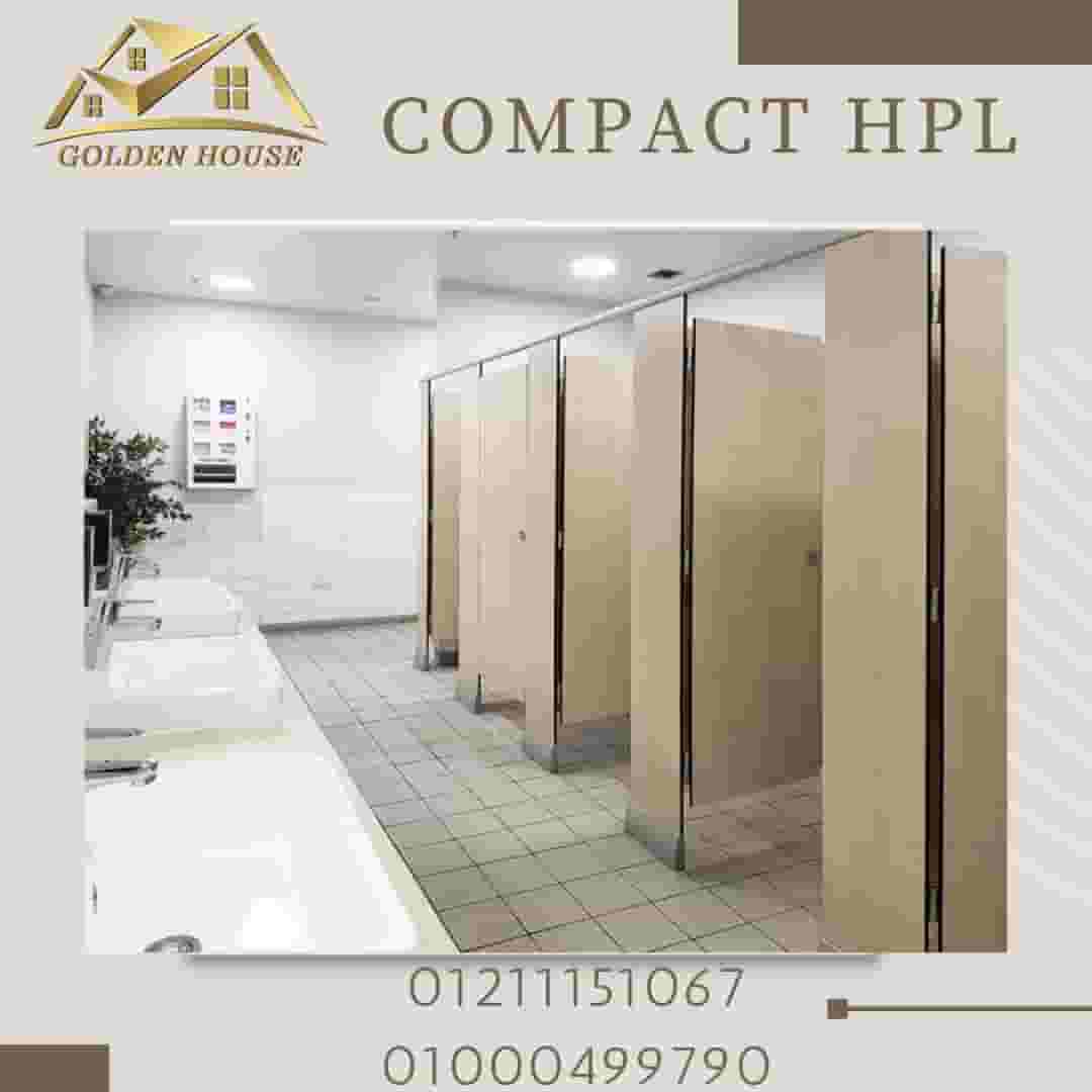 Compact HPL is the strongest material for doors and bathrooms with a 10-year warranty