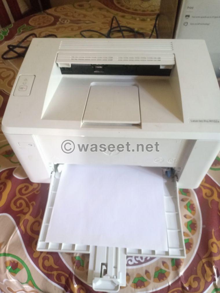 HP laser jet Pro M102a طابعه حاله جيده جدا 1