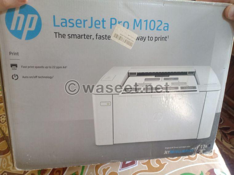 HP laser jet Pro M102a طابعه حاله جيده جدا 2