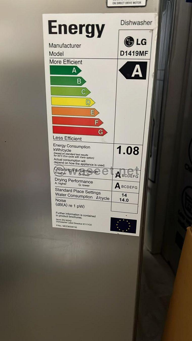 غسالة اطباق ال جي ١٤ فرد تعمل بحالة جيده للبيع الرحاب 0