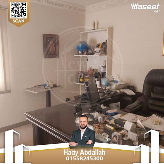 مقر ادارى للبيع  185م سموحة