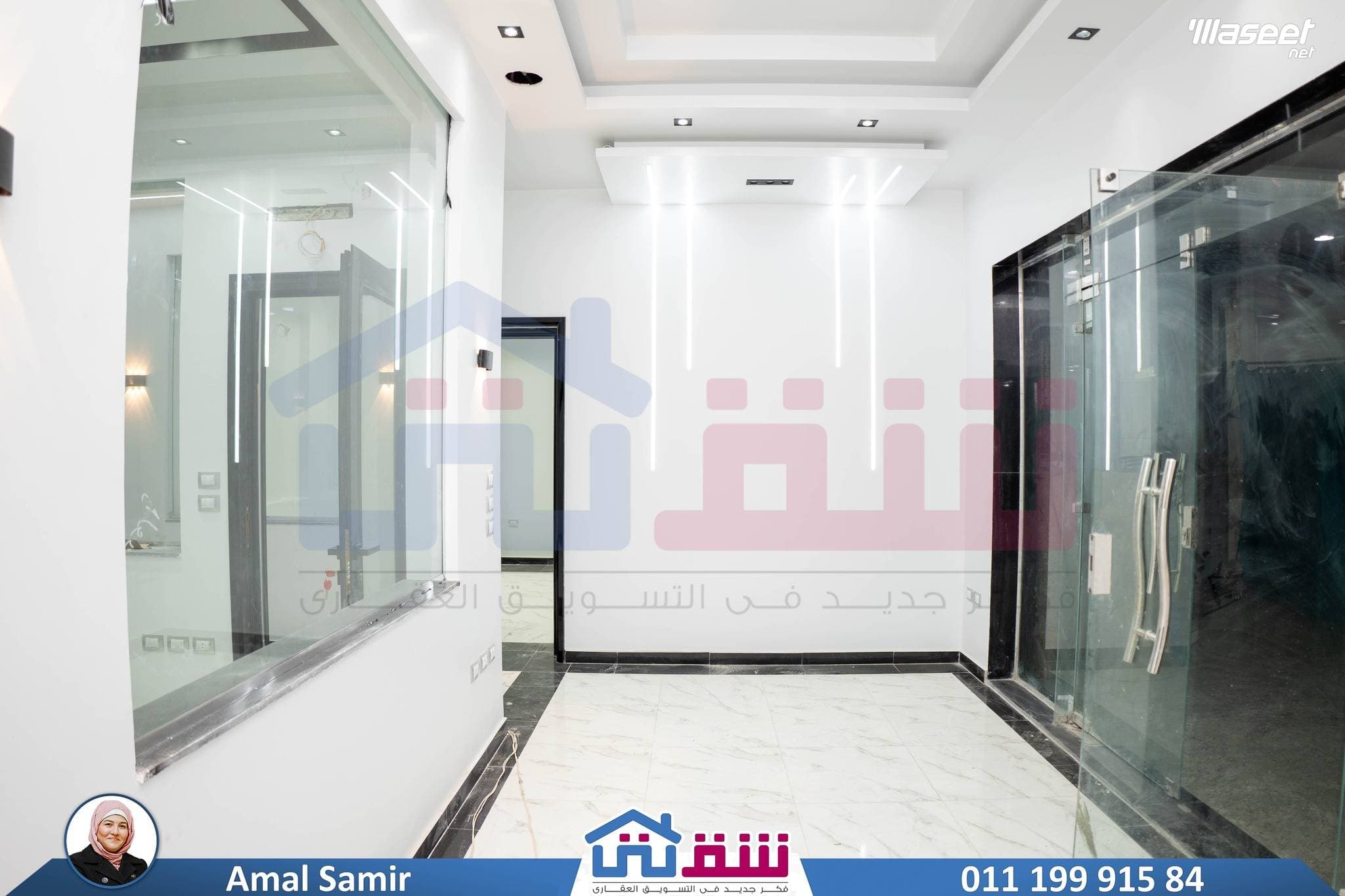مقر إداري للإيجار 160م سابا باشا 0