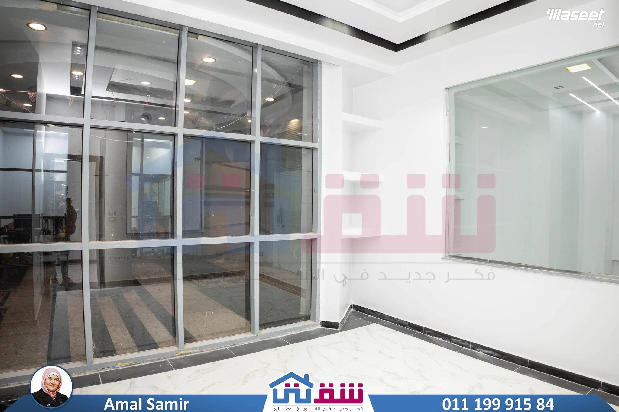 مقر إداري للإيجار 160م سابا باشا 5
