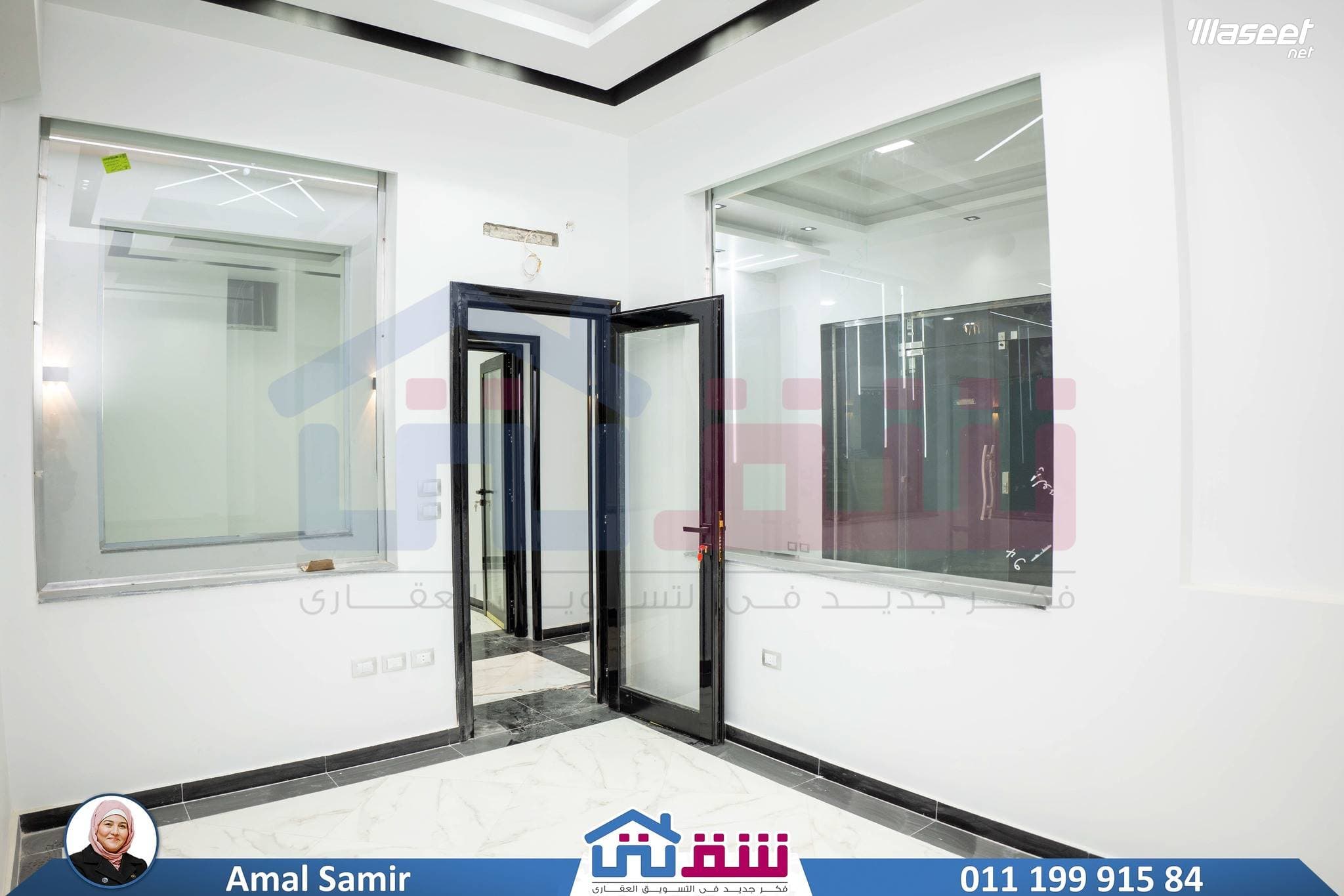 مقر إداري للإيجار 160م سابا باشا 2