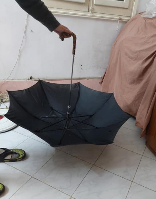 Rain umbrella + stick 1
