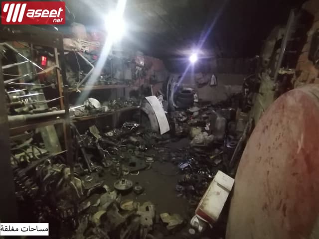 640-meter garage in front of the month of Aqari Al-Zaytoun
