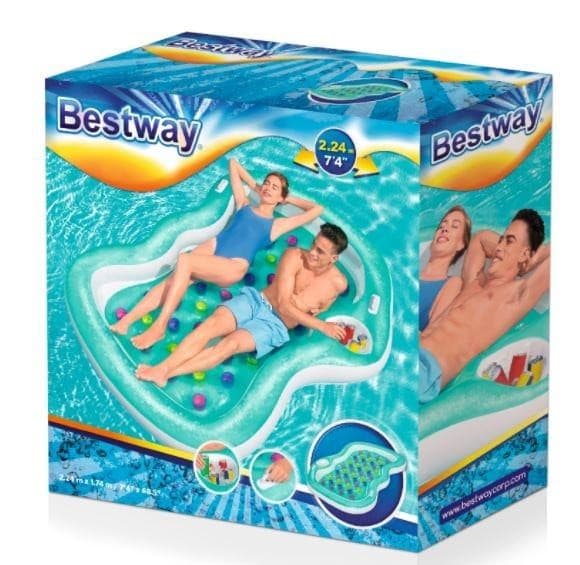 2 person float and 2 in 1 drink holder (Bestway)