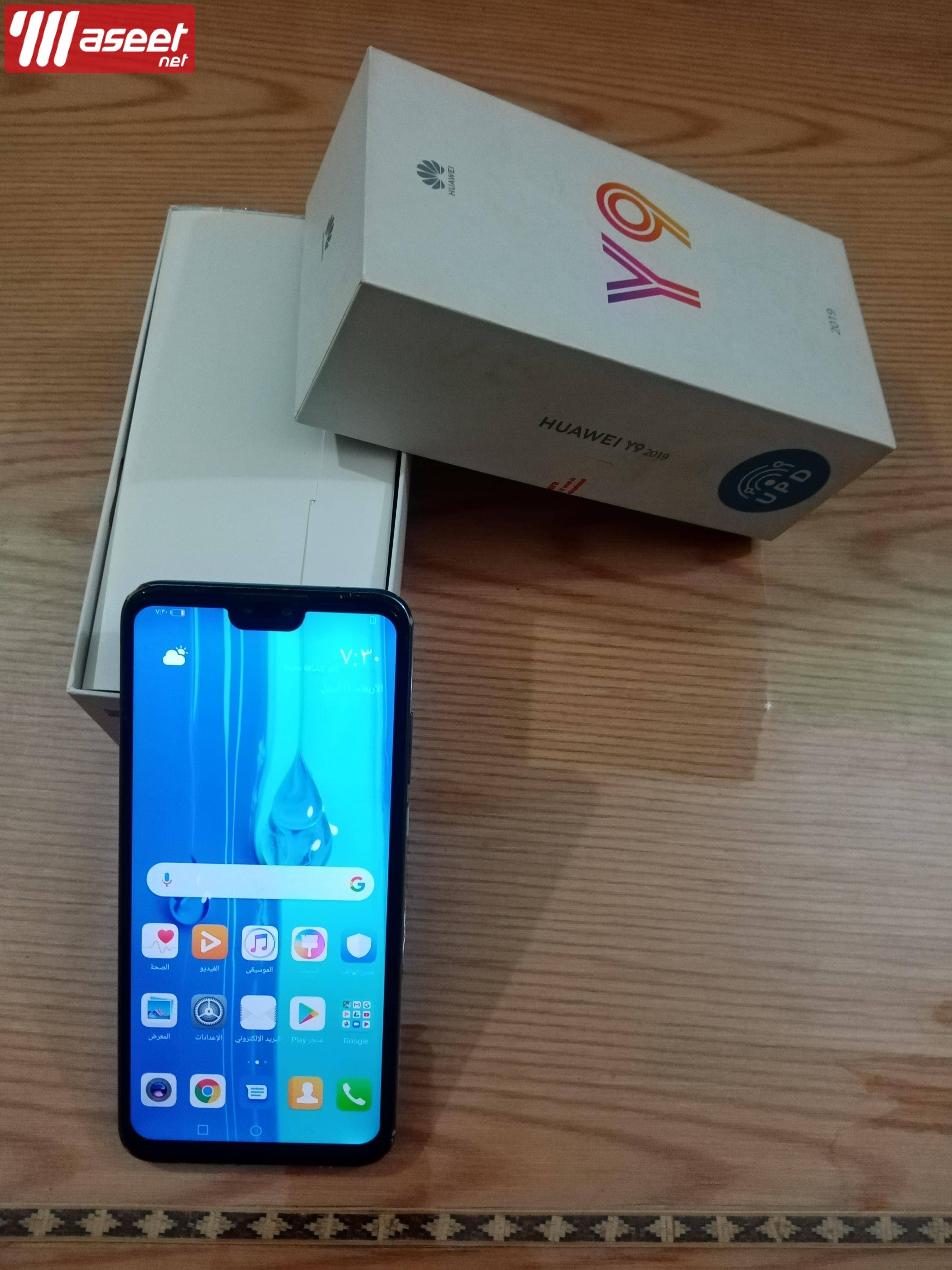 ٢ موبايل هواوى y9 2019 مستعمل للبيع 2