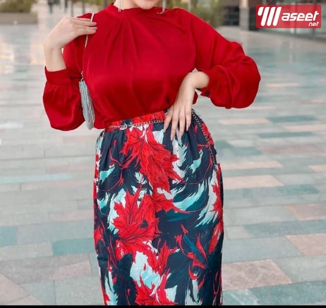 طقم ستان جيبة مشجرة