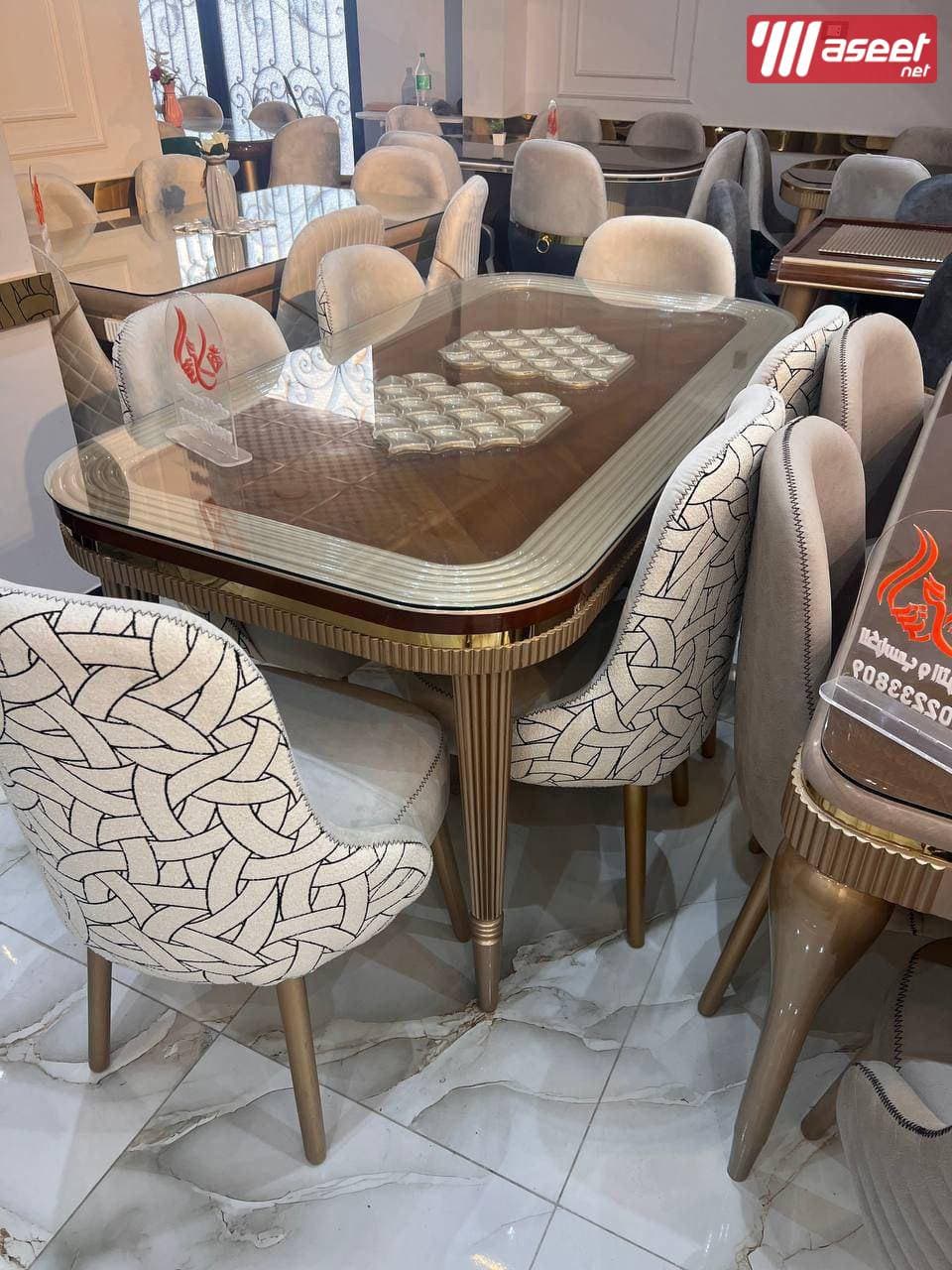 جميع انواع  تربيزات سفره مودرن شيك 6 كراسي 2