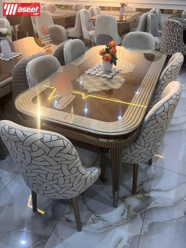جميع انواع  تربيزات سفره مودرن شيك 6 كراسي