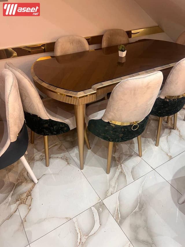 جميع انواع  تربيزات سفره مودرن شيك 6 كراسي