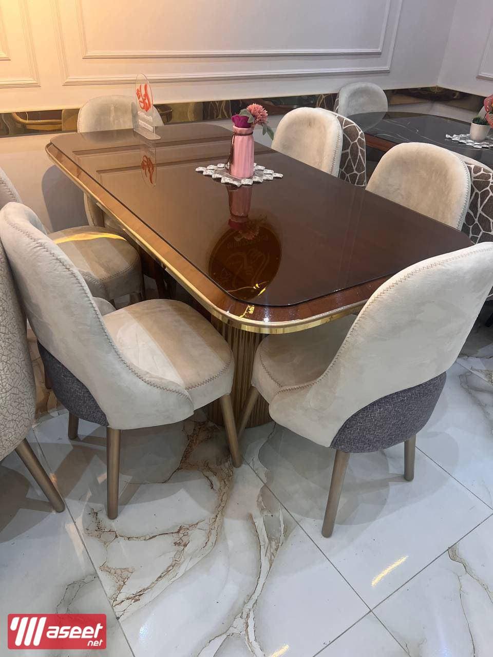 جميع انواع  تربيزات سفره مودرن شيك 6 كراسي 9
