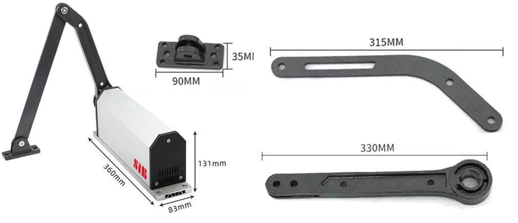 I control entry and exit with the remote control 1