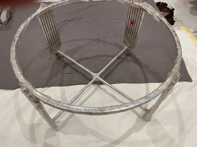 Stainless tables or middle lengths for salons and interiors