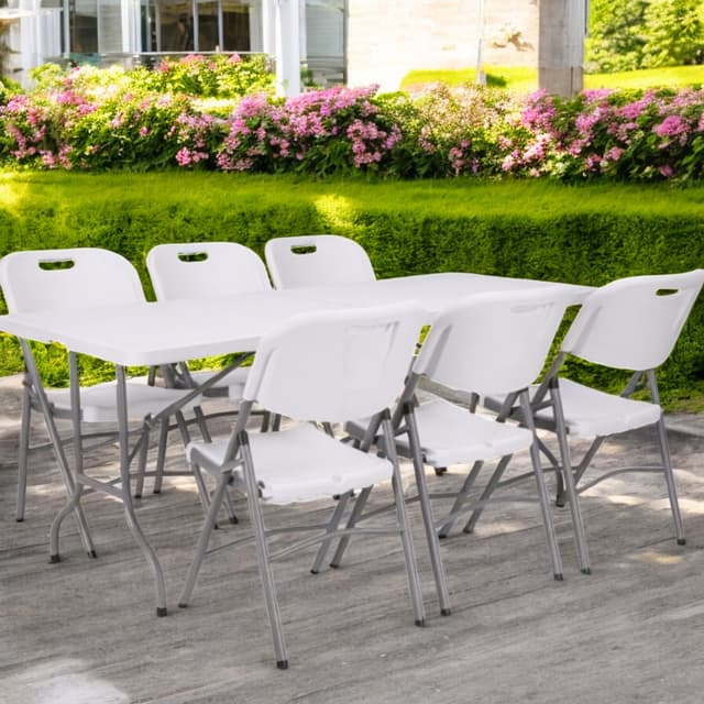 Outdoor and indoor foldable furniture set