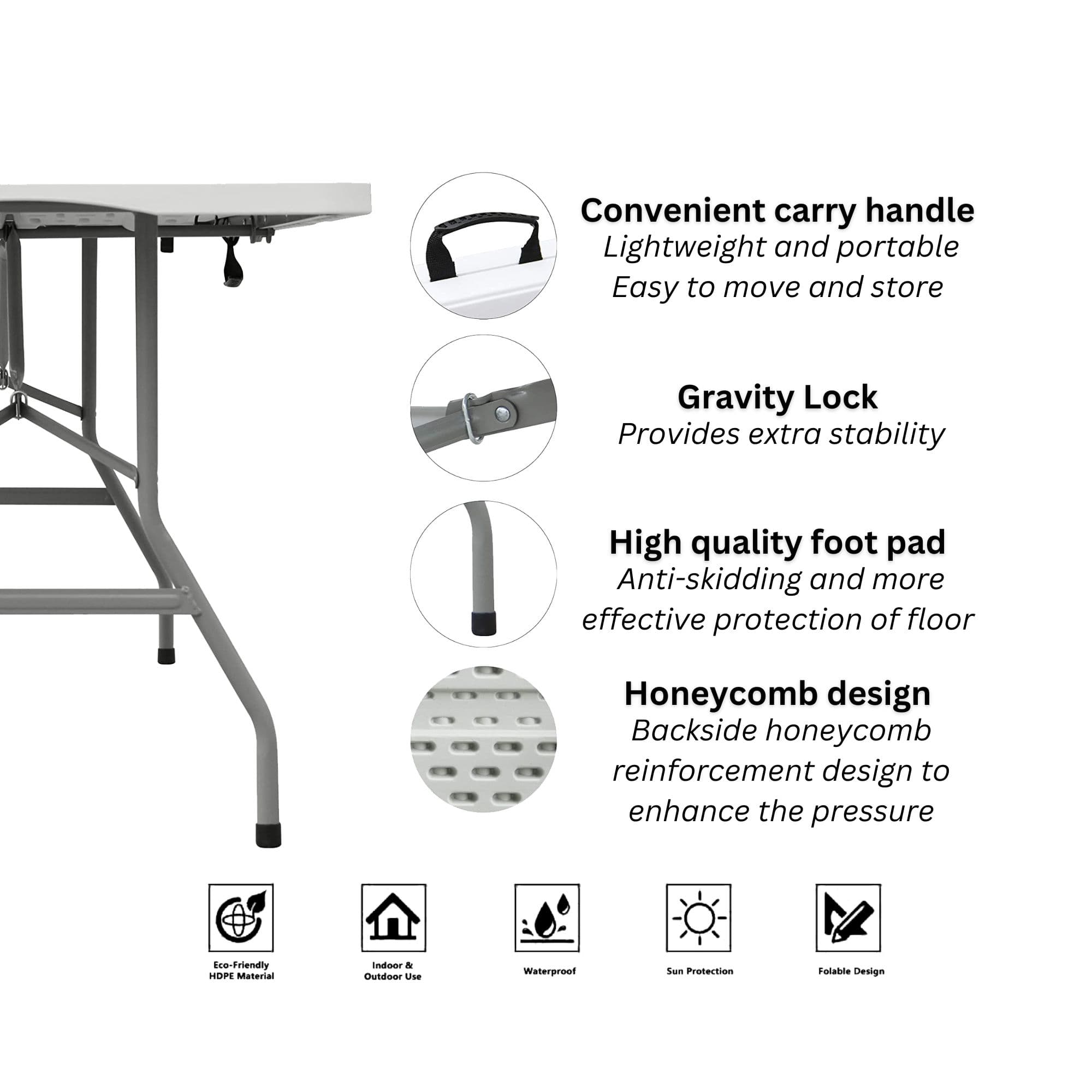 Outdoor and indoor foldable furniture set 5