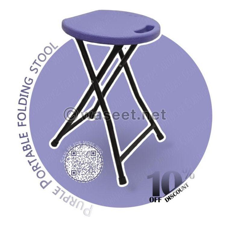 Portable folding stool chair colorful 5