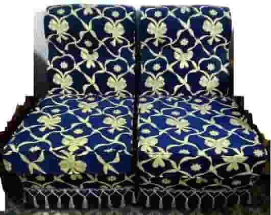 Two Customize chairs and the fabric is plush Two Customize chairs and the fabric is plush