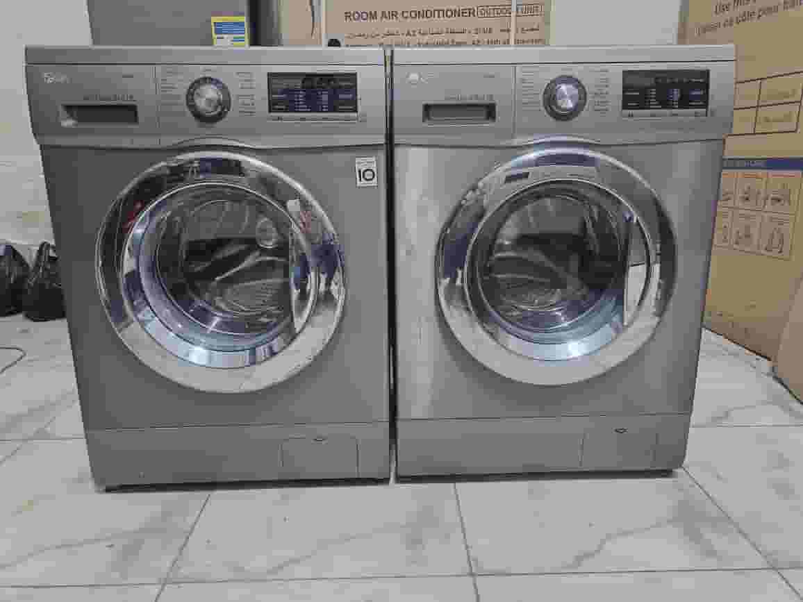 غسالة LG إنفرتر باب كروم غسالة LG إنفرتر باب كروم