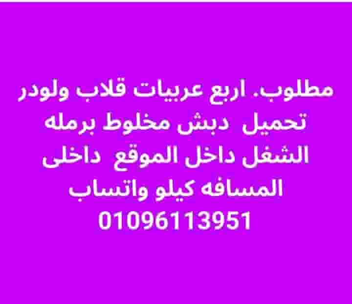 Transport cars and loader are required at Beni Suef Cement Company Transport cars and loader are required at Beni Suef Cement Company