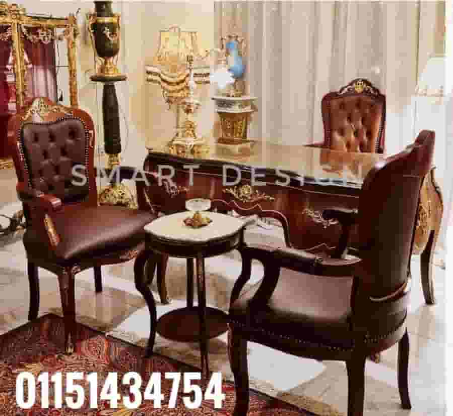 Classic red beech wood administrative desk with brass with cabonette leather chairs available in all shapes and sizes Classic red beech wood administrative desk with brass with cabonette leather chairs available in all shapes and sizes