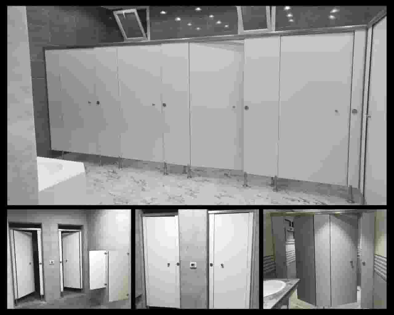 Hpl compact for bathroom doors, urinals and partitions Hpl compact for bathroom doors, urinals and partitions