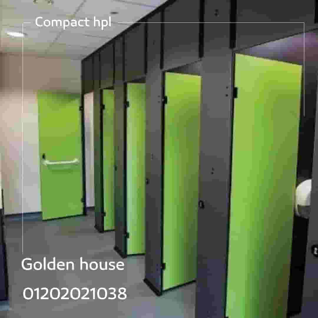 Hpl compact for bathroom doors, urinals and partitions Hpl compact for bathroom doors, urinals and partitions